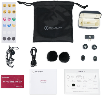 HOLLYLAND - Kit microphone sans fil compact LARK M2 USBC