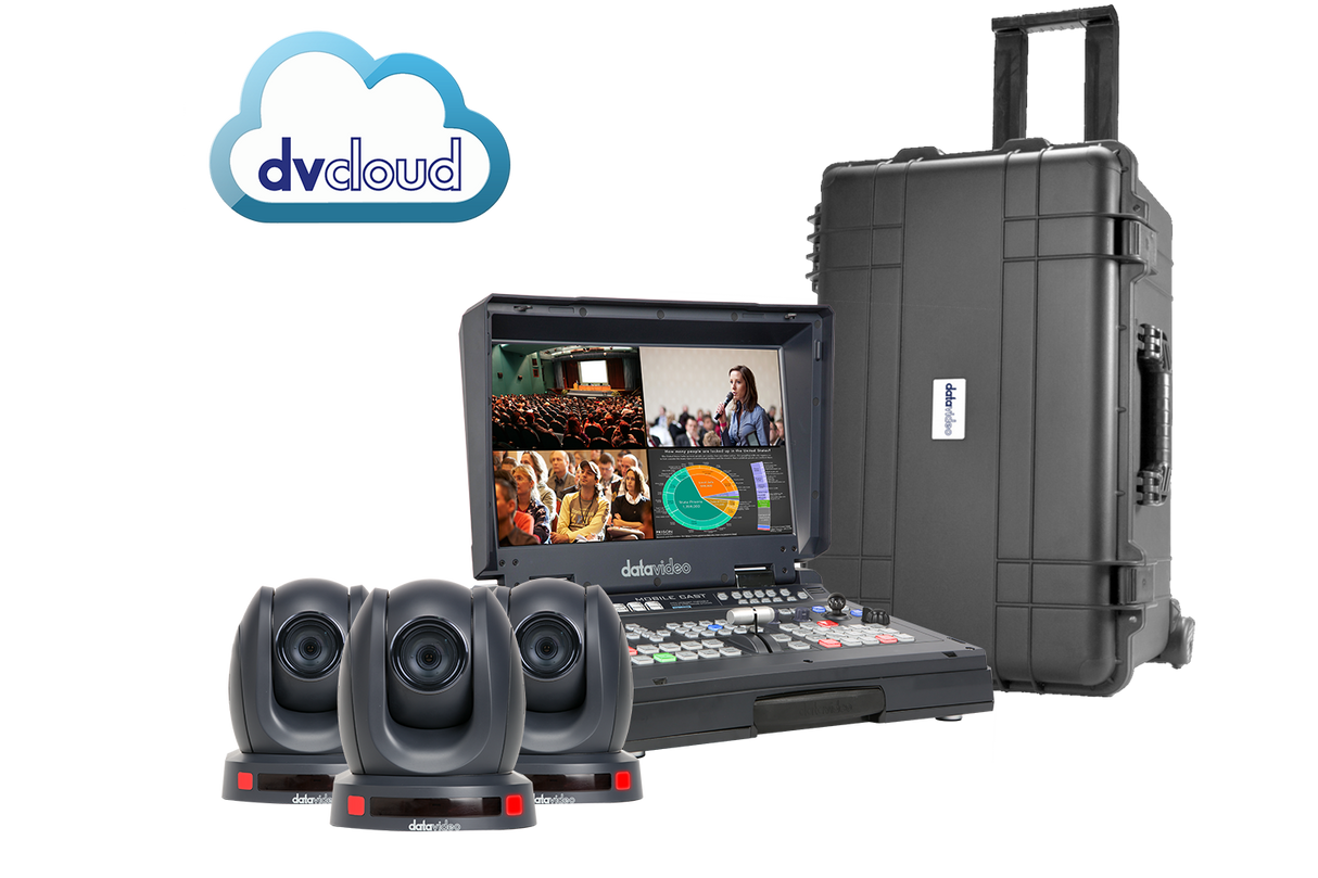 DataVideo BDL-1601 - Bundle  1 HS-1600T  +  3 PTC-145 dans  boîtier HC-800