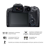 Canon EOS R7 – Appareil Photo Hybride APS-C 32,5MP Ultra Réactif