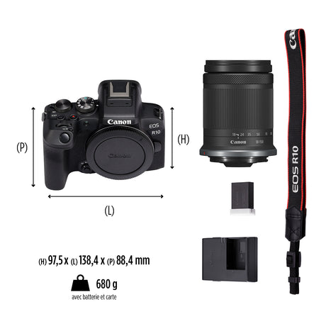CANON EOS R10 CAMERA HYBRIDE