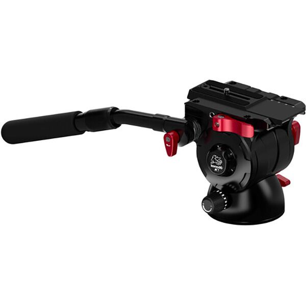 Ifootage Tête fluide Komodo K7 Tête fluide aluminium base plate 92mm charge admissible 7kg
