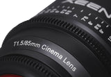 XEEN 85 mm T1.5 pour micro 4/3 MFT