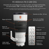 SONY - FE 400 mm f/4,5 G Master OSS
