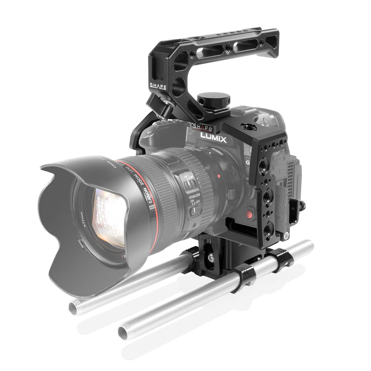 CAGE ET SYSTÈME POUR RODS 15MM LW POUR PANASONIC LUMIX GH6 GH6ROD