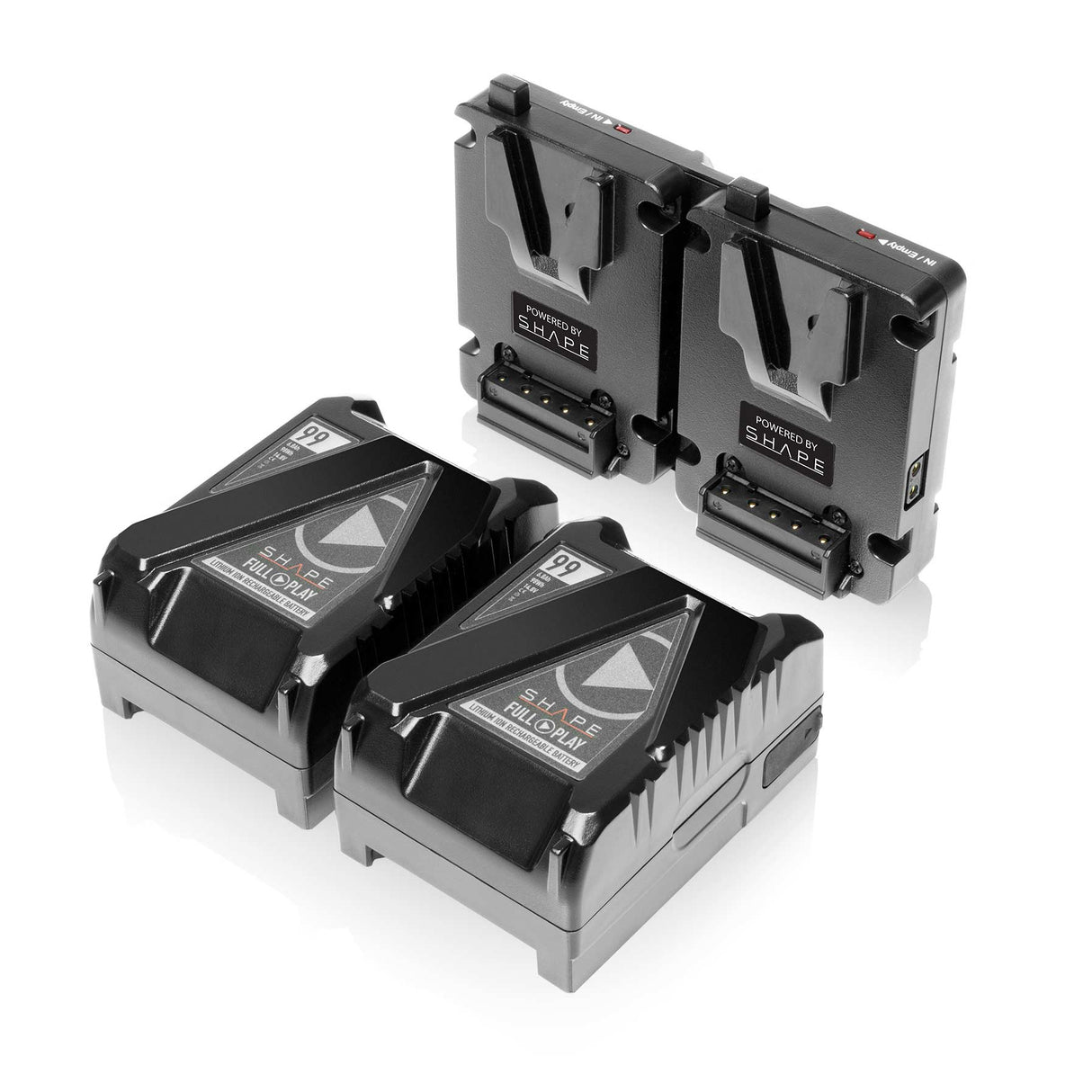 MINI PLAQUE DE BATTERIE SHAPE DOUBLE V-MOUNT HOT SWAP