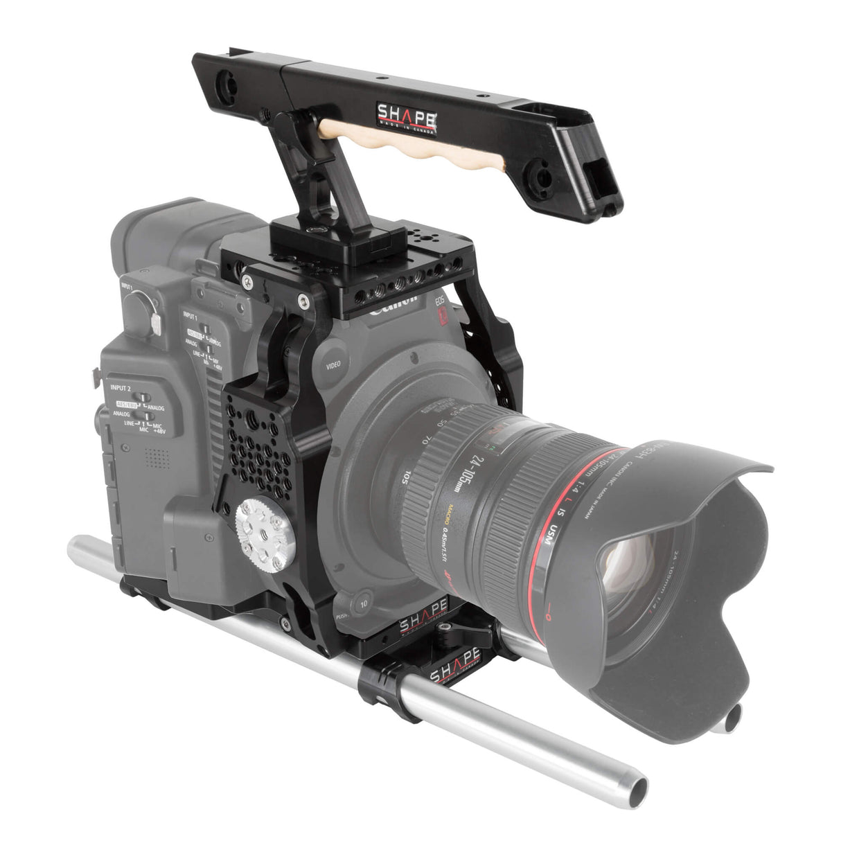 Cage avec rod bloc LW 15 mm pour Canon C200 C2ROD