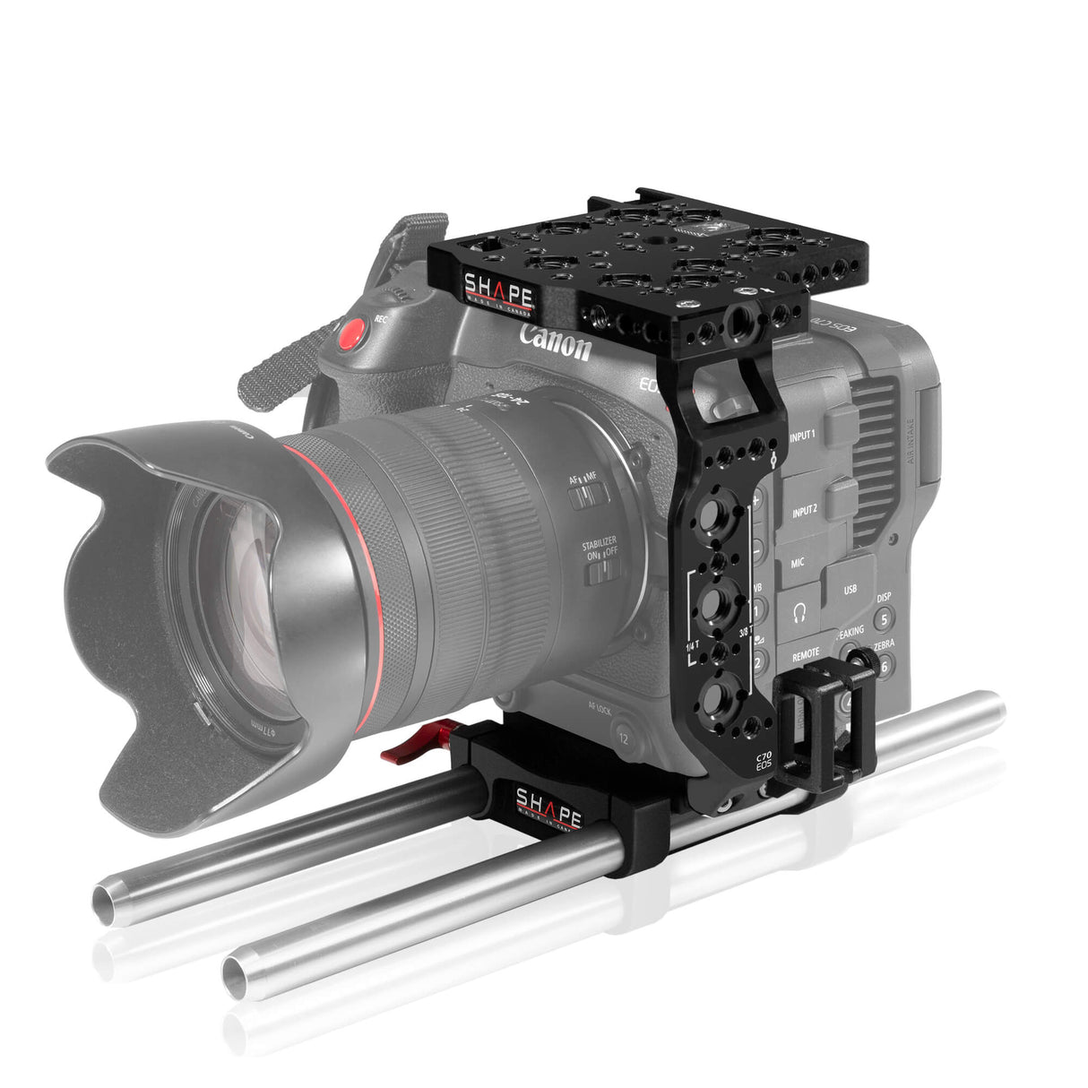 Cage et sytèm de tige 15 mm LW pour Canon C70  C70ROD