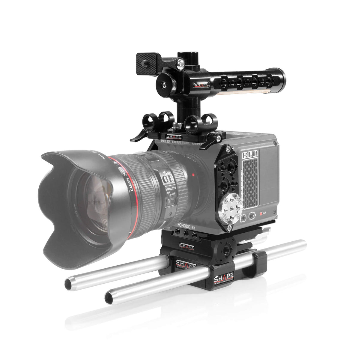 Cage de caméra complète SHAPE avec système de tige LW 15 mm pour RED® KOMODO™ KOROD