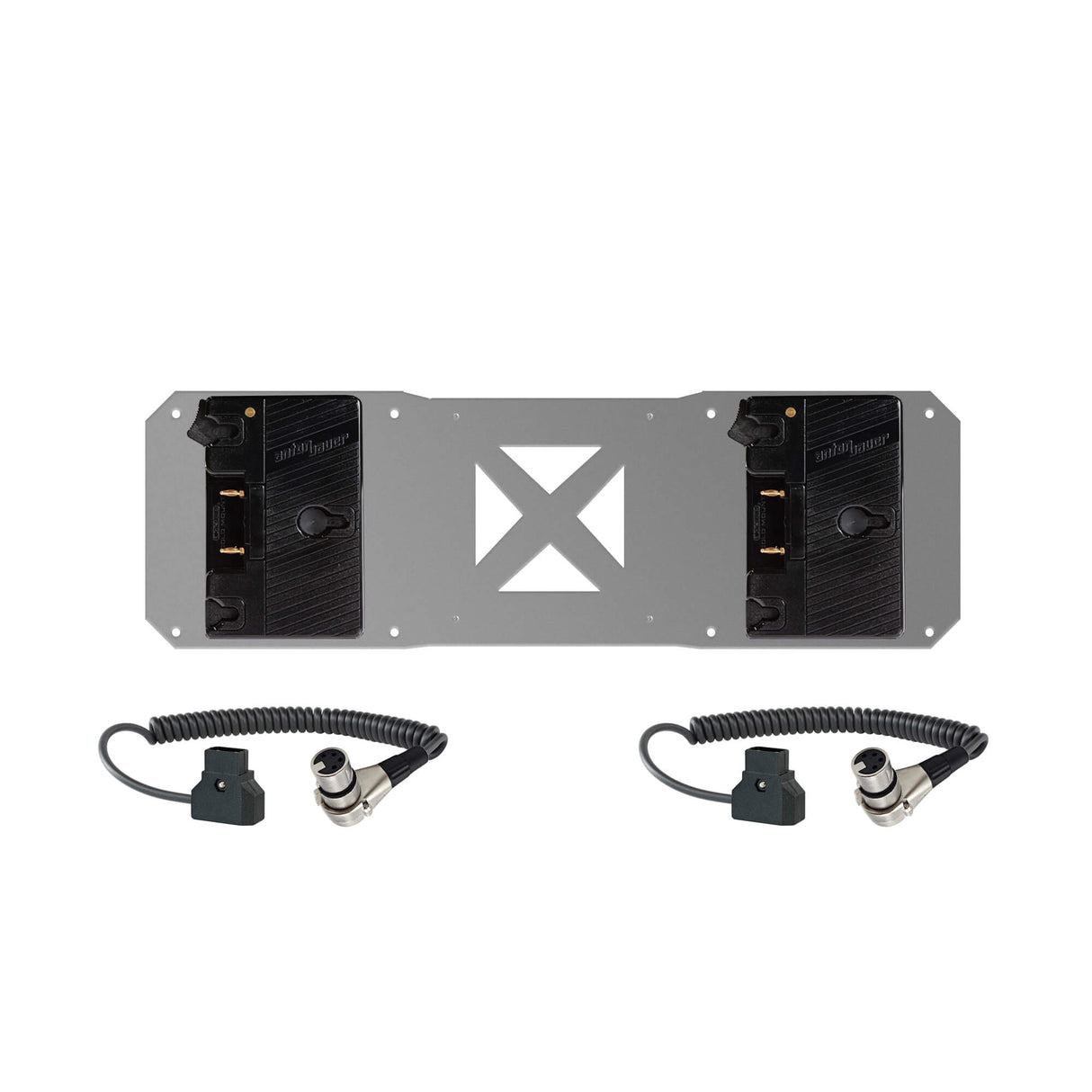 2 plaques de batterie Gold-Mount et 2 câbles Atomos Sumo Référence 2GMSB