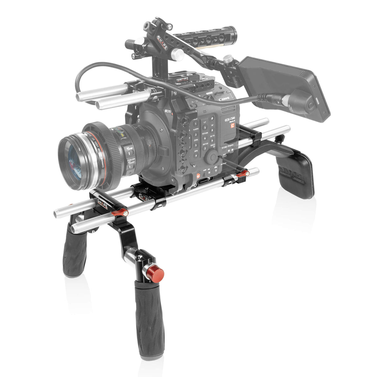 Rig décalé pour Canon C500 Mark II, C300 Mark III