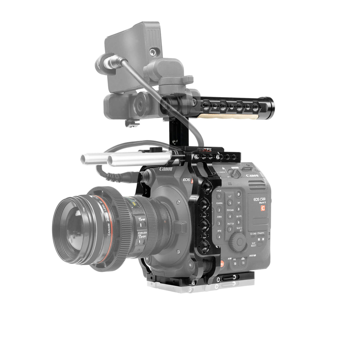 Cage et poignée supérieure pour Canon C500 Mark II, C300 Mark III