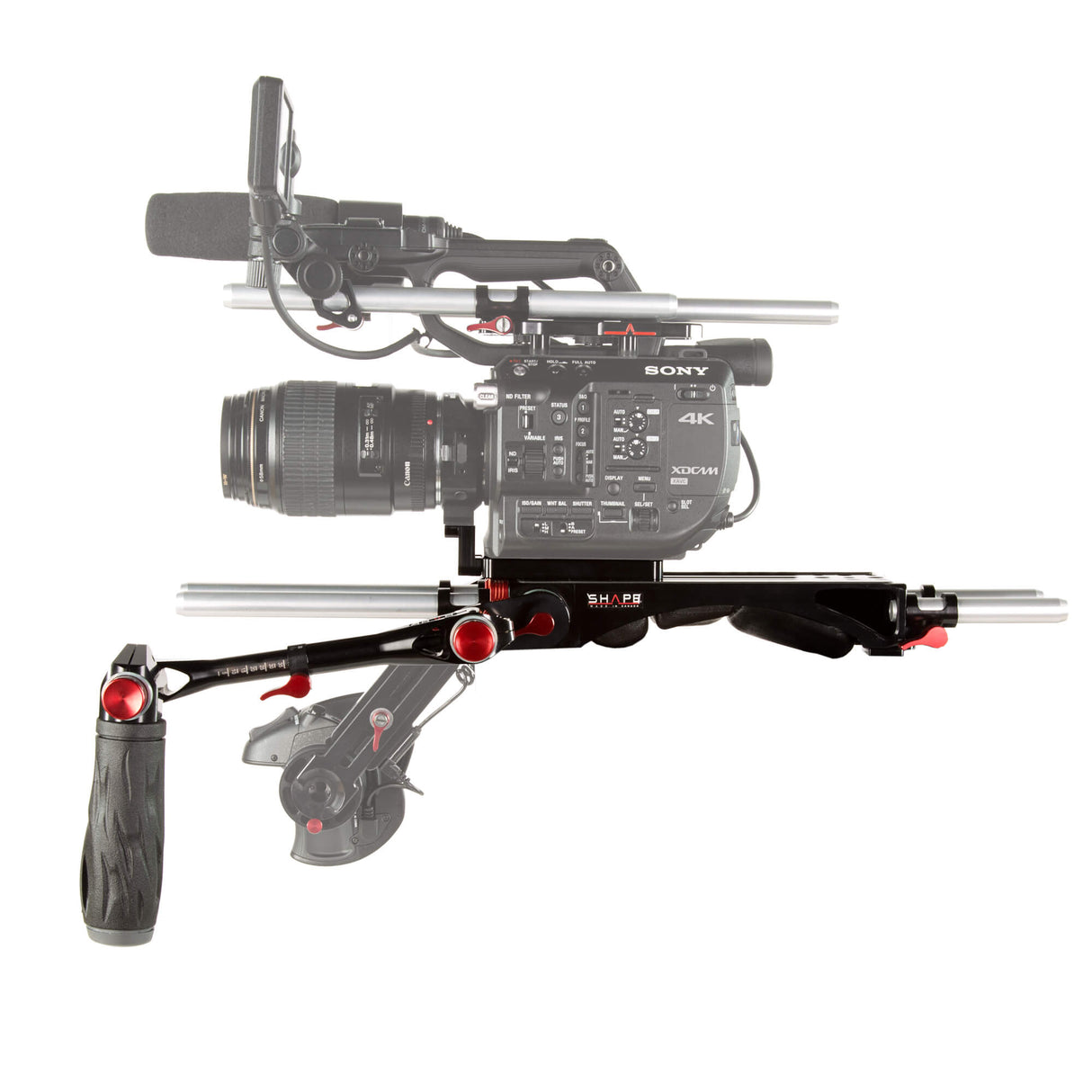 Épaulière et poignée télescopique pour Sony FS5 et FS5M2 Référence FS5BR
