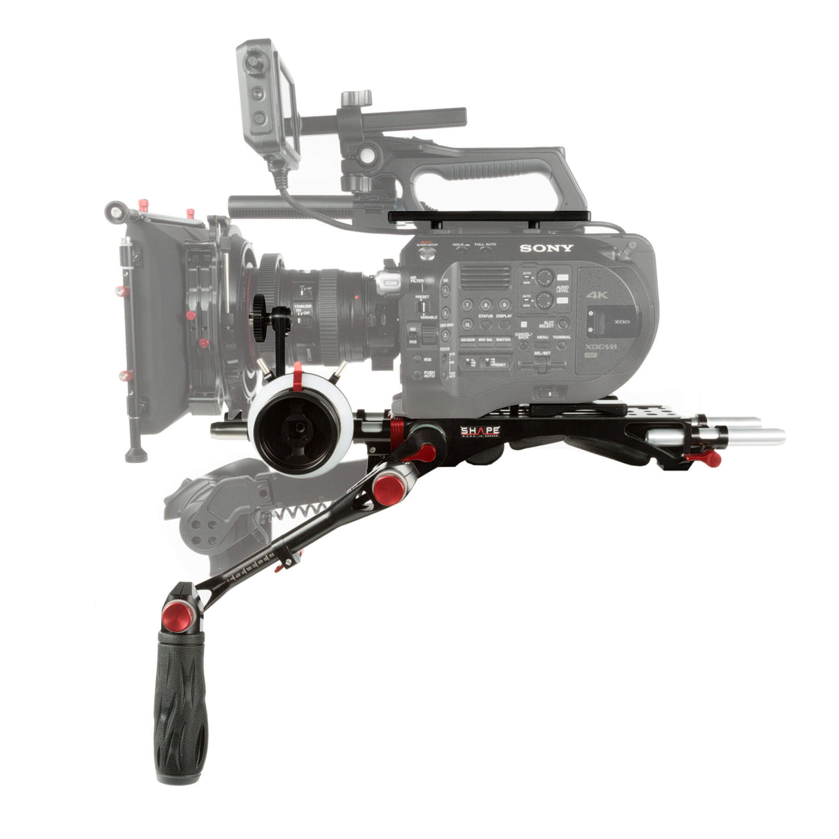 Ensemble de baseplate, plaque supérieure et follow focus pour Sony FS7M2