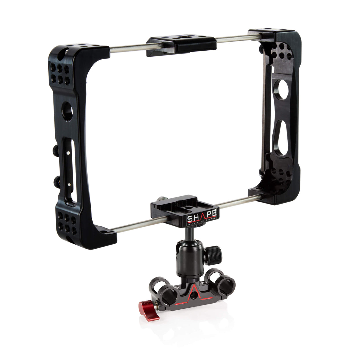 Cage pour série Atomos Shogun Inferno et Flame avec ball head et bloc de Rod 15 mm