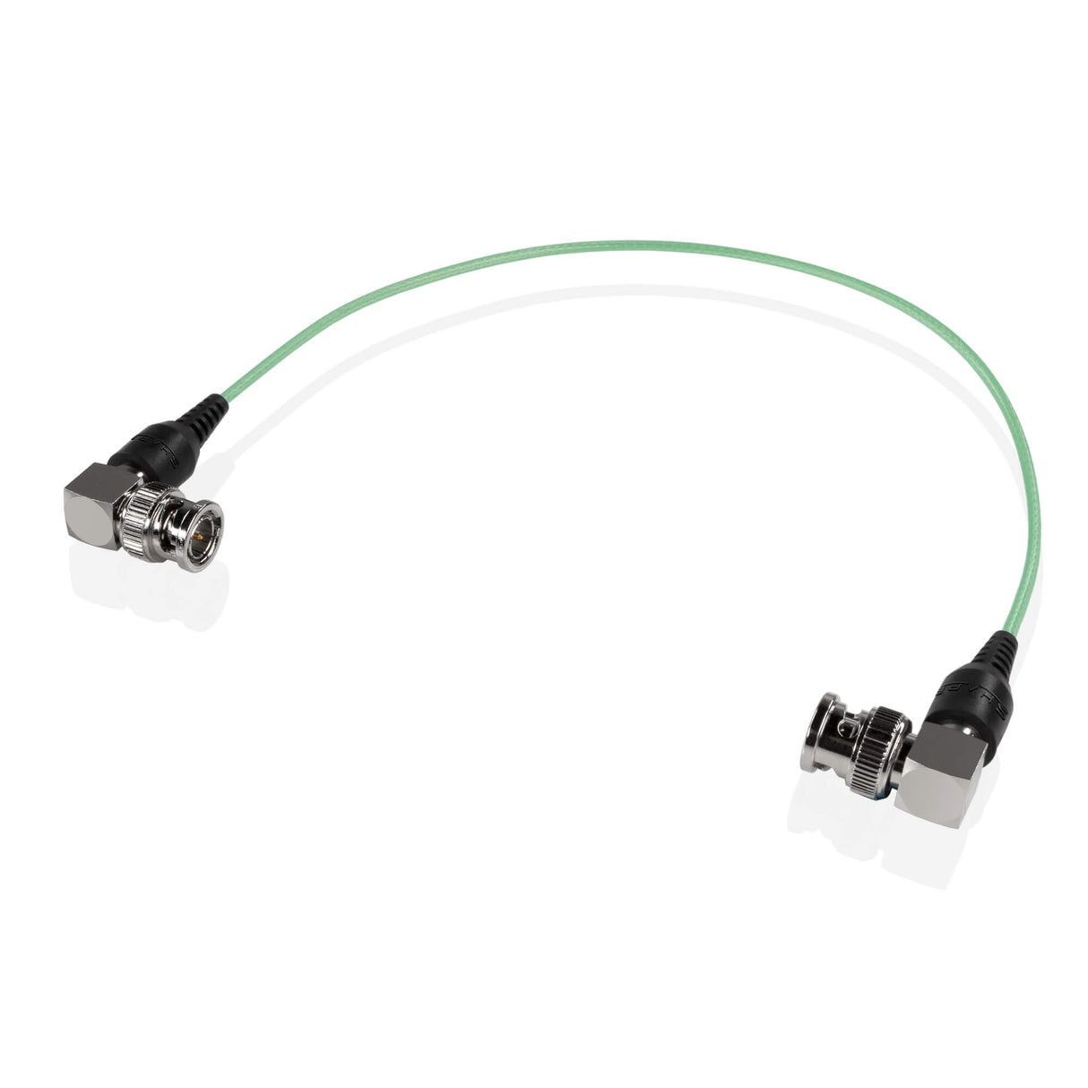 Câble Skinny BNC 90 degrés 12 pouces vert SKI12G