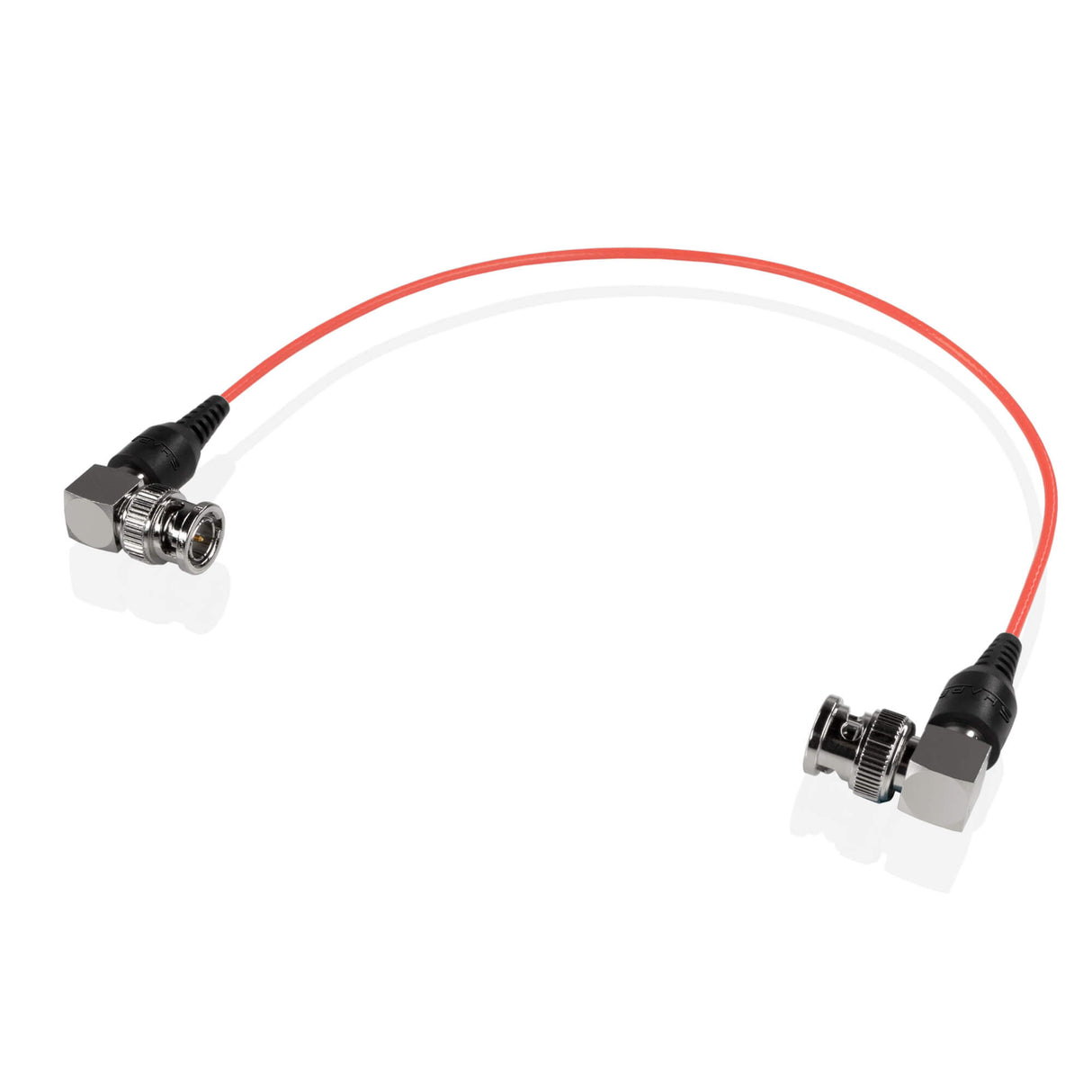 Câble Skinny BNC 90 degrés 12 pouces rouge SKI12R