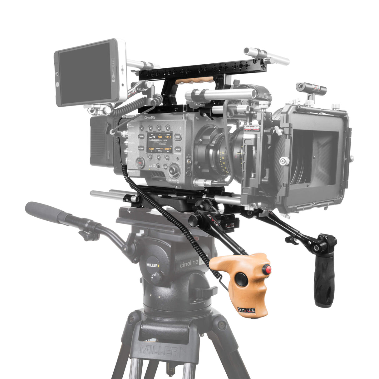 Épaulière, baseplate 15 mm LW avec poignées supérieur, téléscopique et stop & start pour Sony Venice