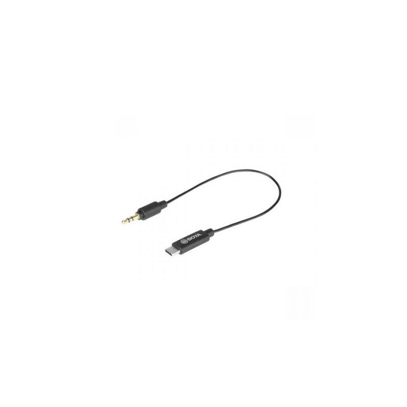 Boya BY-K2 3.5mm Male TRRS to Male Type C Cable 20cm