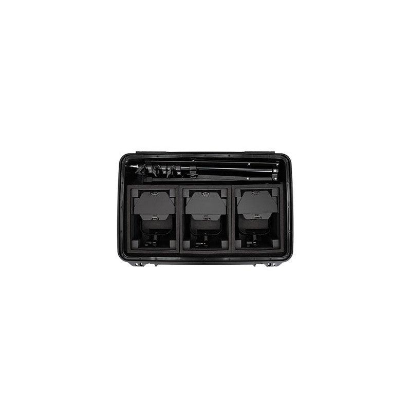 FIILEX - Kit De 3x Projecteurs P3 Color En Valise FLXP3CLR-K300-KIT-EU