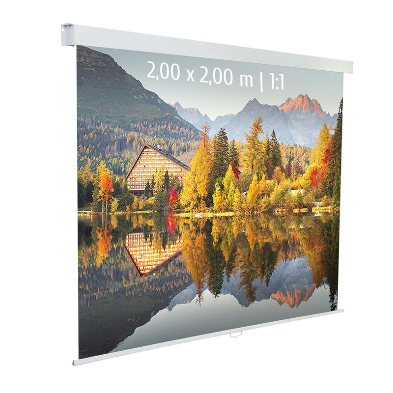 KIMEX Ecran de projection manuel 2,00x2,00m 1:1