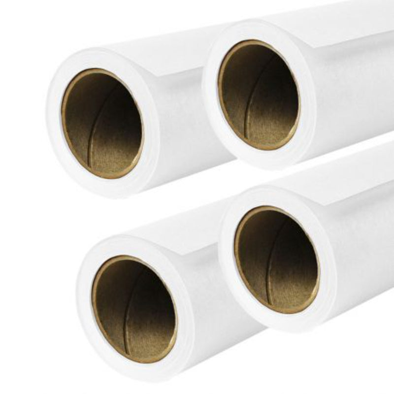 BD SUPER WHITE - 129-A1 x4 Pack 4 Rouleaux fond papier BD 2,72 x 11 m - LARGE 2,72m x 11m ou [A5] 2.72 x 25m