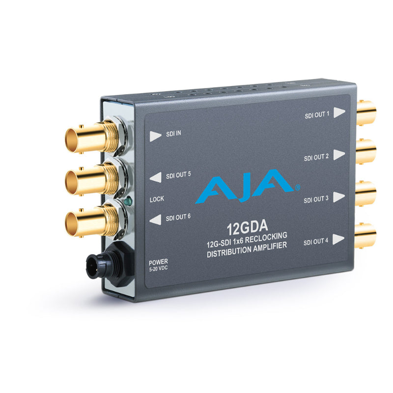 AJA 12GDA Amplification & distribution de 12G/6G/3G/HD/SD-SDI
