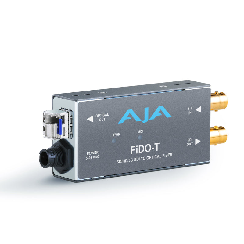 AJA FiDO-T Convertisseur simple canal nSDI vers LC Fiber deuxième sortie en sonde SDI