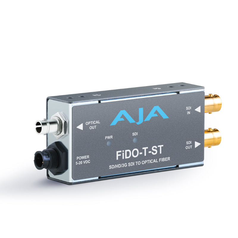 AJA FiDO-T-ST Convertisseur ST Fibre simple canal vers 2 sorties SDI