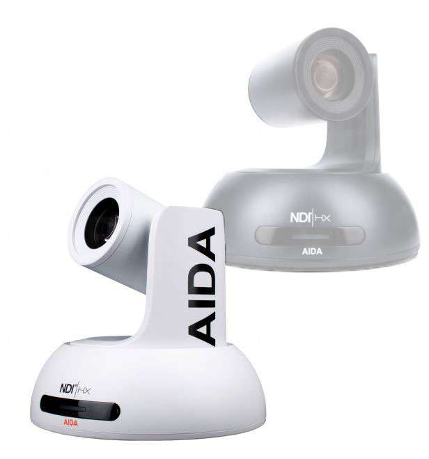 AIDA Imaging PTZ-NDI-X18W Caméra PTZ Full HD NDI|HX avec zoom optique 18x (Blanche)