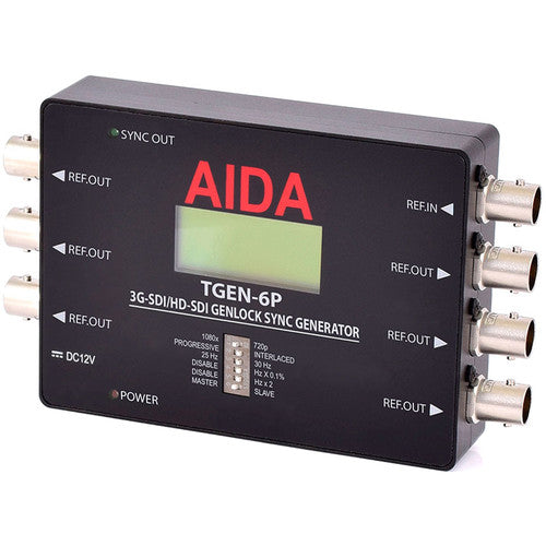 AIDA Imaging TGEN-6P 3G-SDI/HD-SDI Générateur de synchro Genlock à trois niveaux