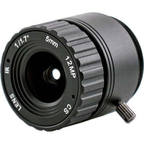 AIDA Imaging CS4K-5.0F 5mm f/2.0 12MP CS-Mount Lens CS4K-5.0F