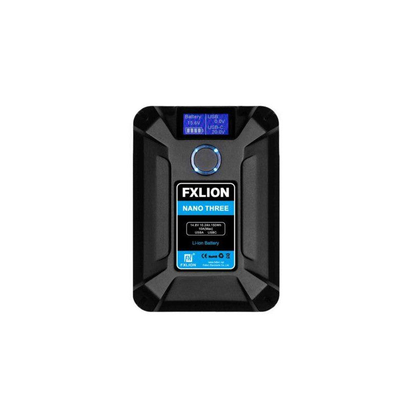 FXLION - NANO THREE - Batterie V-Mount 14,8V / 150Wh (Promotion jusqu'au 19 avril).