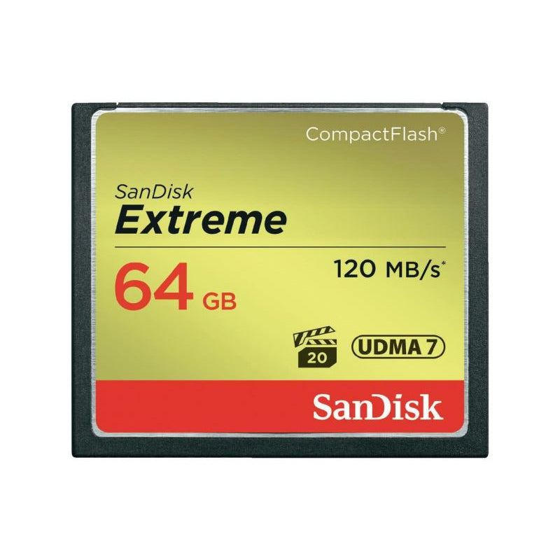 SanDisk Extreme CompactFlash CF 64GB 120MB/s Memory Card