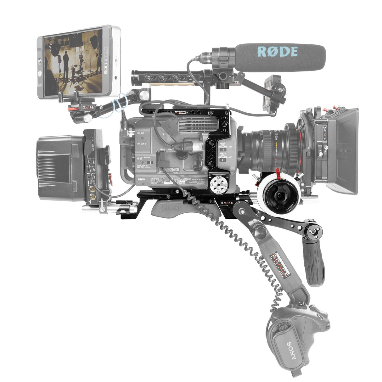 Baseplate, cage et Follow Focus Pro pour Sony FX9