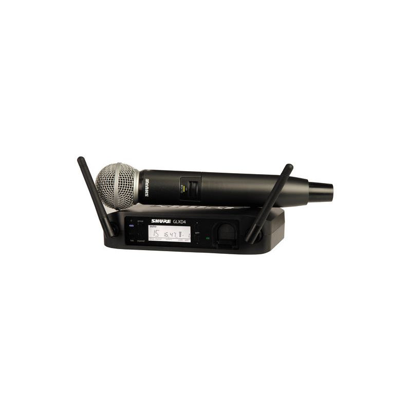 Shure GLXD24/SM58 Wireless Digital Handheld System: 2.4GHz